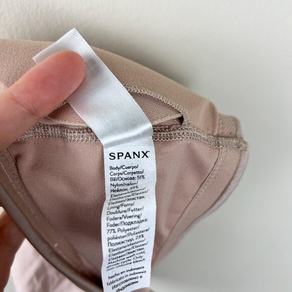 Spanx Beige Smoothing Strapless Bandeau Bra - Picture 4 of 5